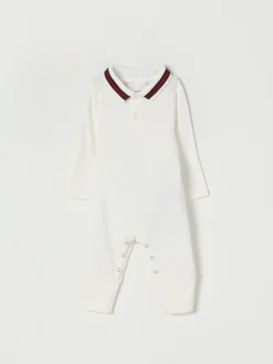 Tuta in maglia di cotone Web Gucci