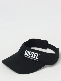 Visiera Diesel in cotone con stampa logo