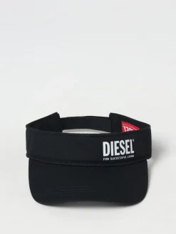 Visiera Diesel in cotone con stampa logo
