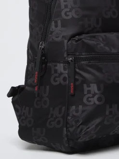 Zaino Hugo in nylon con logo jacquard