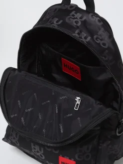 Zaino Hugo in nylon con logo jacquard