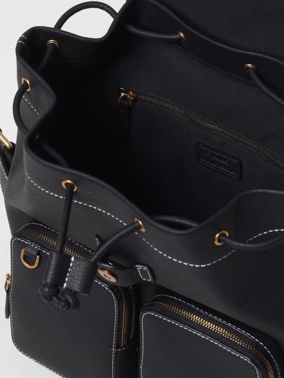 Zaino Love Birds Pinko in pelle bottalata